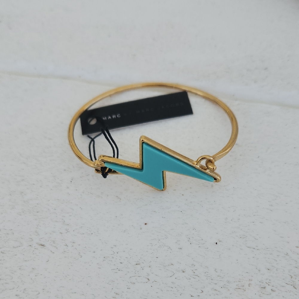 Marc By Marc Jacobs Gold and Turquoise Bracelet - Picture 13 of 15